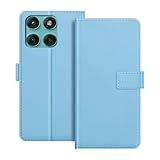 Kompatibel mit Motorola Edge 60 Fusion 5G Hülle, magnetische PU-Lederhülle mit Kartenhalter und Ständer, modische Klapphülle für Motorola Edge 60 Fusion 5G 6,7 Zoll