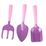 Toddmomy Gartenset Gartenwerkzeug Leicht Klein Robust Sandschaufel Rechen für Jungen Mädchen Handlich Sicher Kindgerecht zum Pflanzen Garten oder Sandkasten