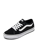 Vans Herren Filmore Decon Sneaker, Suede Canvas Black White, 42 EU
