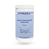 Aktivsauerstoff Granulat für Whirlpool, Pool, Swim Spa 1kg Aktiv Sauerstoff - Chlorfreie Wasserdesinfektion Geruchlos & Hautfreundlich