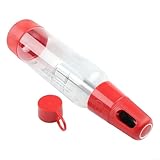 Gdfnmogo Tragbar für Soda-Wasserbereiter, 1000 ml Kohlensäure-Maschine für Zuhause und Reisen, Kunststoff, Touch-Bedienung, wiederverwendbarer Seifenblasenbecher im Lieferumfang enthalten (rot)