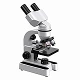 Mikroskop-biologisches pädagogisches Mikroskop für Studenten, mit Telefonclip, biologischer Probe und Fülllicht