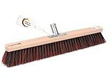 BawiTec Arengabesen mit Metall Stielhalter Spezial Straßenbesen Gartenbesen ohne Stiel Besenstiel AE-Mix Borstenmischung Kehrbesen Schrubberbesen Industriebesen für draussen (60cm (24mm))