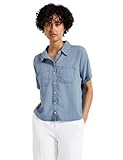Street One Damen A345721 Bluse, Light Blue Soft Wash, 44