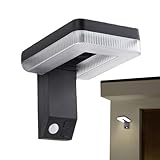 Solarleuchten für den Außenbereich,Solarleuchten für den Außenbereich - Bewegungsmelder LED-Außenleuchte Wasserdichte Solarleuchten | Verstellbare Wandleuchte, solarbetriebenes Flutlicht für Terrassen