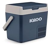 IGLOO ICF18 - Tragbare Kompressor Kühlbox 19L - 12/24V 230V - Elektrische Kühlbox -18 °C bis 20 °C - Mini Kühlschrank, Gefrierbox für Camping, Auto