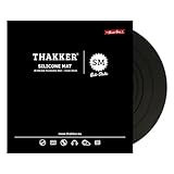 THAKKER Silicone Mat Black - Plattentellerauflage aus antistatischem Silikon - Schwarz | 3mm stark | 298mm Durchmesser | für 12' Plattenteller