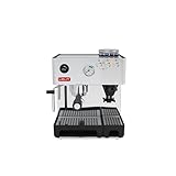 LELIT Anita PL042EM, Prosumer-Kaffeemaschine mit Mahlwerk, Silber