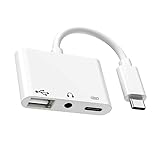 Gadpiparty Type C Adapter für Kopfhörer und Ladegerät Kompakter USB C Adapter für Laptop und Smartphone mit OTG und Pd für Unterwegs