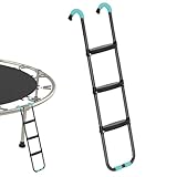 Trampolinstufen-Hochleistungsmetallleiter, gleitendes Pedaldesign, Stabiler wetterfestem Rahmen | Universelle Trampolinzubehör für Sporttraining Training Yard Setup und einen sicheren Einstieg