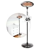 Babyruf BS 55 Heizstrahler | 2000W Leistung | Höhenverstellbar 120-210 cm | 2in1 Standheizstrahler | Wärmelampe als Wand-oder Standgerät | Baby Heizstrahler | 3 Leistungsstufen | schwarz