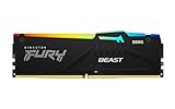 Kingston Fury Beast DDR5 RGB Expo 64GB (2x32GB) 6000MT/s DDR5 CL36 DIMM Desktop Gaming Speicher Kit mit 2 - KF560C36BBEAK2-64