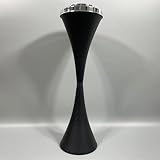 Standaschenbecher mit Deckel für den Innen- und Außenbereich, kommerzielle Zigarrenaschenbecher, Behälter, kreative Aschenbecher für Zuhause oder Geschäft, glänzend schwarz