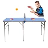 Klappbar Tischtennistisch Mini Tischtennisplatte Tischtennisplatte klappbar Tischtennis Outdoor Sport Tischtennistisch m/Netz