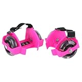 Gogogmee Verstellbare Rollschuhe mit LED Lichtern Langlebige Outdoor Skates für Mädchen und Jungen Komfortabel Robust Verstellbar Modisches Leuchtendes Design Sportspielzeug