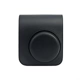Kameratasche für Fujifilm für Instax Mini 41, Premium-PU-Leder, Schutzhülle mit verstellbarem Gurt und Magnetklappe, stoßfestes Design, mit Foto-Aufbewahrungstasche, Grau/Schwarz/Braun, 14 x 13 x 6 cm