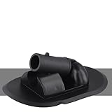 Filteilect 180 Grad drehbarer Zeltboden für Schlauchboote, Kajaks und Kanus, PVC-Montagebasis mit verstellbarem Winkel, Schwarz