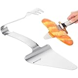 Veemoon Ergonomischer Pizzaschaufel aus Edelstahl mit Wärmeisolierendem Griff Multifunktionaler Back und Kuchenschaufel für Haushalt Restaurant und Pizzeria