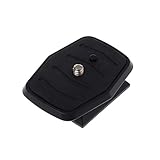 EXQIOUR Schnellwechselplatte QB-4W Stativ-Schraubadapter für YUNTENG Velbon Smartphone Handheld