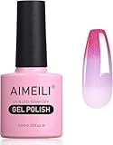AIMEILI UV Nagellack Thermo - Temperatur Farbwechsel Soak Off Gel Chameleon Changing Color Gel Nail Polish 10ml - 002