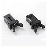 10 Stück Mülltonnenverriegelung, selbstschließender Schalter, Ersatzverschluss, kompatibel mit Touch-Deckel, Mülltonnenverschluss, Reparatur-Clip, Schwarz