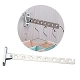 Toyvian Klappbarer Drehbarer Edelstahl Wandhalter Kleiderhaken mit Löchern Platzsparender Garderobenhaken für Büro Schlafzimmer Hotel und Zuhause Stabil und Rostfrei