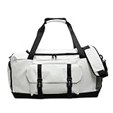 VIVACRAFT Reisetasche Damen-Reisetasche, Große Sporttasche, Leichte Aufbewahrungstasche, Schulter- Umhänge-Sporttasche Mit Schuhfach Und Wasserdichtem Beutel-weiß