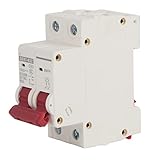 1000V DC Niederspannungs-Leistungsschalter, 6000 A Abschaltvermögen, Leitungsschutzschalter 63A Hutschiene Home Überlastschutz Luftschalter Sicherungsautomat für Wohnbeleuchtung