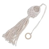 ibasenice Makramee-pflanzenaufhänger, Vogelnest, Geflochtener Hängetopf, Blumentopfhalter, Boho-, Wandbehang, Korb Für Wohnzimmer, Büro, Garten