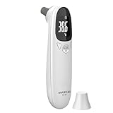 Ohrthermometer Für Hunde, Katzen & Nutztiere – Umschaltbar °C/°F, Stummschaltung | Freundliche Kurze Sonde, Flexibel & Bequem | Tierthermometer – 10 Sekunden Schnellmessung Zuhause