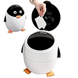 Tiermüll - Mülleimer für Pinguine, Halter für kleine Abfälle | Tierförmiger Mülleimer für Tischreinigung, Müll-Organizer für Auto, Home Office, Fab