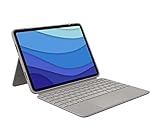 Logitech Combo Touch Tastatur-Case für iPad Pro 12,9 Zoll (5. und 6. Generation 2021, 2022) Abnehmbare mit, Stellhalterung, überall klickbarem Trackpad, Smart Connector, Deutsches QWERTZ-Layout, Grau