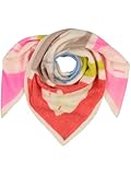 FRAAS Halstuch Damen aus Wolle - Nickituch Damen mit Herzen -90 x 90 cm Größe - Schickes Bandana für den Winter Honest White