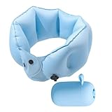 Aufblasbares Nackenkissen für Flugzeug - Luft Reise Hals Kissen Für Flugzeuge | Unterstützung U Form Kissen Kleinkinder Kinder Erwachsene Sport Camping Auto Straße Flugzeug Rucksackreisen