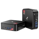 NiPoGi E3B Mini PC АMD Ryzen 5 7430U(Bis zu 4,3GHz) 16GB DDR4 512GB M.2 SSD, Mini Desktop Computer mit W11 PRO|4K Triple Display|WiFi 6|BT5.2 für Geschäftsbüros, Design, Heimkino, Lichtspiele