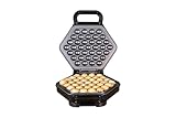 Unold 48245 Bubble Wafflemaker Bobby - Waffeleisen, Waffeltüte, Wabenstruktur, 700 Watt, Jahrmarkt, 180° Drehfunktion, Antihaftbeschichtung, automatische Temperaturregelung