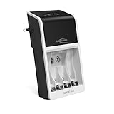 ANSMANN Akku-Ladegerät für NiMH Micro (AAA), Mignon (AA), 9V Block Akkus – Automatik Batterieladegerät mit Perfect-7-Ladetechnologie, Schnellladefunktion & Entladefunktion – Comfort Plus