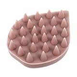 ARTSEWPLY 1 Stück Badebürste Gesichtsschwämme Peeling Duschschrubber Produkte Gesichtsreinigungsbürste Kratzer Haarapplikatorflasche Kopfmassagegerät Lüfter Unterlage Puff Rosa Kieselgel