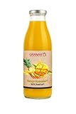 Granar Mango Ananas Direktsaft (18 x 750ml), 100 Prozent Frucht aus Mangomark und Ananassaft, ohne Zuckerzusatz, vegan