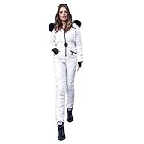 BOTCAM Damen Schneeanzug, Skianzüge Einteiliger Skianzug Skioverall Outdoor Warme Snowboard Skifahren Sätze Winter Winddicht Ski Suit Jumpsuit Atmungsaktive Thermo Schneeoverall Snowboardanzug