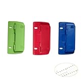 DiBaiHuiHomer 3 Stück Mini locher,Locher für ordner,Locher für ordner locher klein Taschenlocher,Taschenlocher,Mini-Taschenlocher für Etikettenbindung,Locher für Schule, Büro und Zuhause.