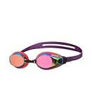 arena Zoom X-Fit Mirror Schwimmbrille für Erwachsene, Unisex-Schwimmbrille mit Breiten Linsen, UV-Schutz, Verstellbarer Nasensteg, Silikondichtungen, Linsen mit Anti-Beschlag-Beschichtung