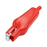 Iouyjiu Elektrische Prüfzangen | 10 Stück Krokodilklemmen für Starthilfe 7,5 cm | mit Schutzhülle, sicherer Anschluss für Testen und Laden von Batterien, Autoreparatur, Elektriker