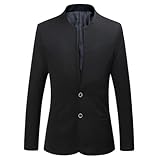 Sakko Herren Sportlich Regular Fit Anzüge Sakkos Für Männer Elegante Jacke Winter Blazer Langarm Anzugjacke Einfarbig Herrenanzug Jacke Freizeit Dünne Wintermantel Hochzeitblazer