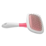 MILISTEN 1 Stück Haustiermassage -nadelkamm Werkzeug Hunde Katzen Entwirrer Neblig Körperpflege Tierhaare Haustierkamm Katzenbürste Massagekamm Für Katzen Rosa Stahlnadel