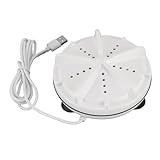 Tragbare Waschmaschine, Tragbare Mini -Waschmaschine 10W mit USB -Stromkabel Gerichtsscheibe für Unterwäsche Babykleidung Geschäftsreise Apartment