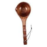 VALICLUD Holzlöffel Schöpft Wasser Schöpflöffel Im Chinesischen Stil Sauna-wasserschöpfer Gartenkelle Löffel Wasserkelle Für Die Küche Holzwasserschaufel Hölzerne Teekelle Duschkelle Kaffee