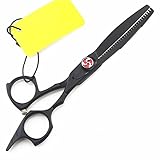 SBCGFY Haarschneideschere, 5,5 Zoll japanische Friseurschere zum Schneiden von Friseuren, Effilierscheren, Haarschneidescheren, Haarschneidewerkzeuge, Set(Ausdünnung B)