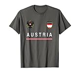 Österreich Sport/Fußball Trikot Tee Flagge Fußball Wien T-Shirt