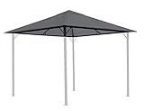 QUICK STAR Ersatzdach 250g Garten Pavillon 3x3m Grau RAL 7012 Antik Pavillondach Ersatzbezug